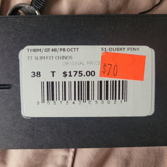 Men's Ted Baker Dusky Pink (color) Chino - Picture 7 of 7